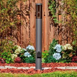 Sessa Lampe à prise électrique, Eclairage de chemin Anthracite, 1 lumière