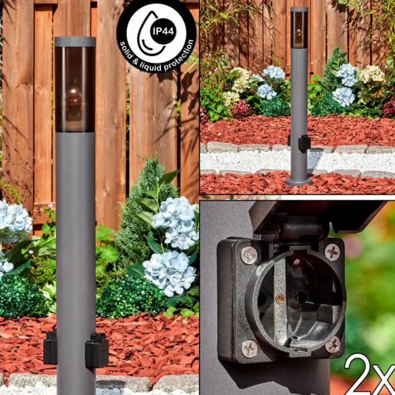 Sessa Lampe à prise électrique, Eclairage de chemin Anthracite, 1 lumière