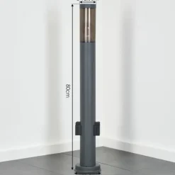 Sessa Lampe à prise électrique, Eclairage de chemin Anthracite, 1 lumière