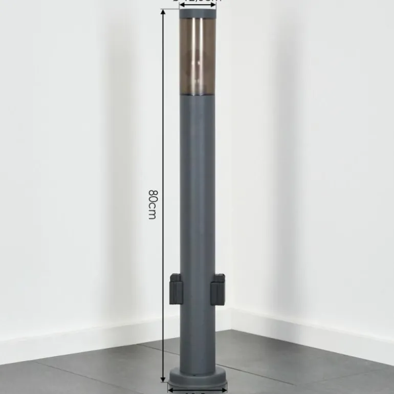 Sessa Lampe à prise électrique, Eclairage de chemin Anthracite, 1 lumière