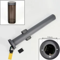 Sessa Lampe à prise électrique, Eclairage de chemin Anthracite, 1 lumière