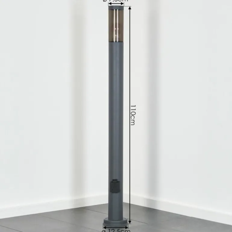 Sessa Lampe à prise électrique, Eclairage de chemin Anthracite, 1 lumière