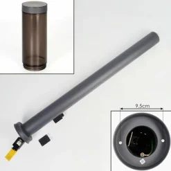 Sessa Lampe à prise électrique, Eclairage de chemin Anthracite, 1 lumière