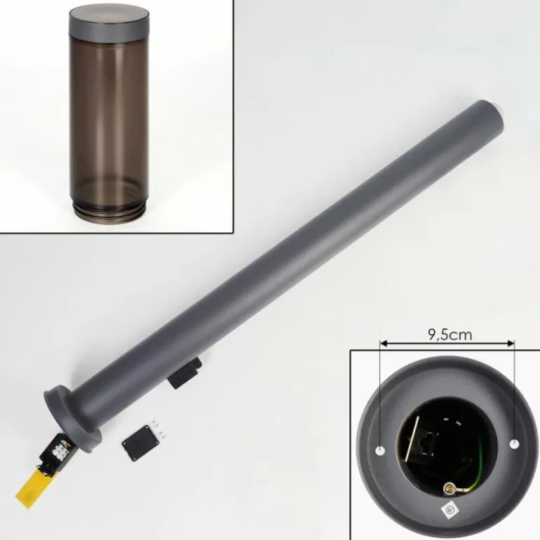 Sessa Lampe à prise électrique, Eclairage de chemin Anthracite, 1 lumière