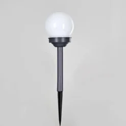 Set de 12 lampes de jardin Hakon LED Gris, 1 lumière