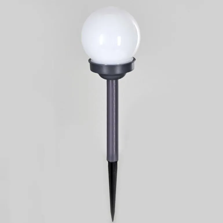 Set de 12 lampes de jardin Hakon LED Gris, 1 lumière