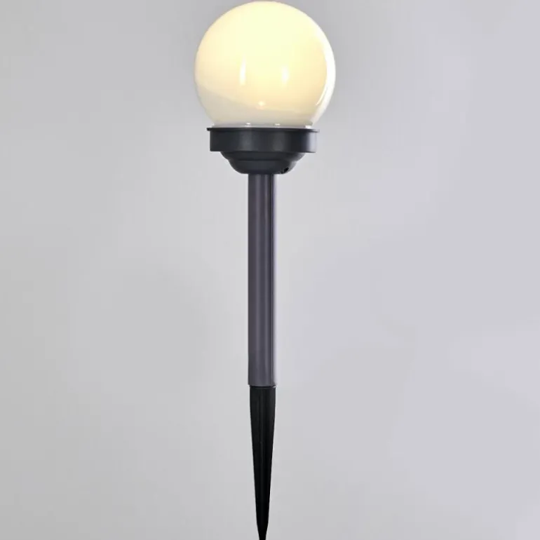 Set de 12 lampes de jardin Hakon LED Gris, 1 lumière