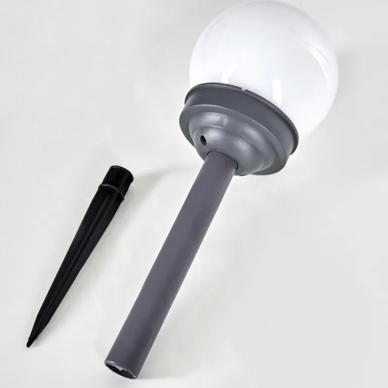 Set de 12 lampes de jardin Hakon LED Gris, 1 lumière