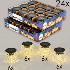 Set de 24 lampes solaires Benson LED Noir, 1 lumière