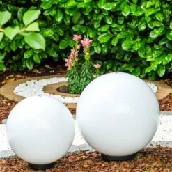 Set de boules lumineuses Miau Blanc, 2 lumières