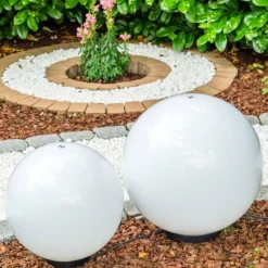 Set de boules lumineuses Miau Blanc, 2 lumières