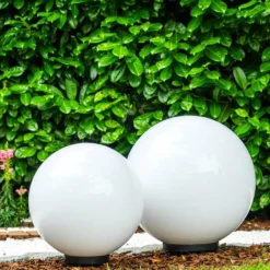 Set de boules lumineuses Miau Blanc, 2 lumières