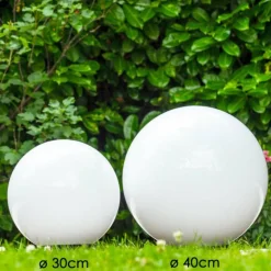 Set de boules lumineuses Miau Blanc, 2 lumières