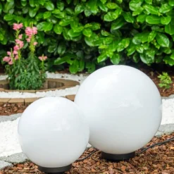 Set de boules lumineuses Miau Blanc, 2 lumières