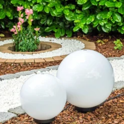 Set de boules lumineuses Miau Blanc, 2 lumières