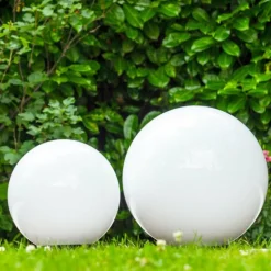 Set de boules lumineuses Miau Blanc, 2 lumières