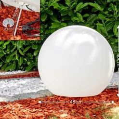 Set de boules lumineuses Arslev Blanc, 2 lumières