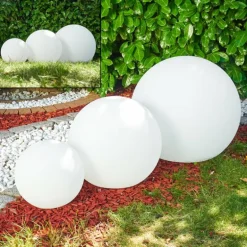 Set de boules lumineuses Arslev Blanc, 3 lumières