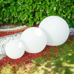 Set de boules lumineuses Arslev Blanc, 3 lumières