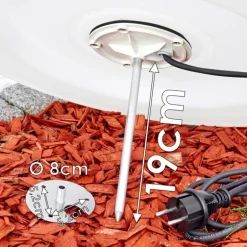 Set de boules lumineuses Arslev Blanc, 3 lumières