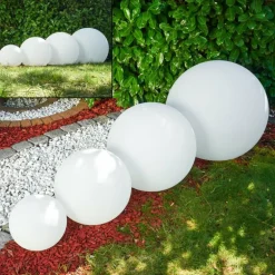 Set de boules lumineuses Arslev Blanc, 4 lumières