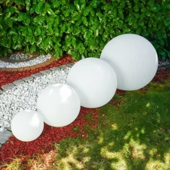 Set de boules lumineuses Arslev Blanc, 4 lumières