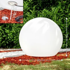 Set de boules lumineuses Arslev Blanc, 4 lumières