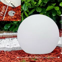 Set de boules lumineuses Arslev Blanc, 2 lumières