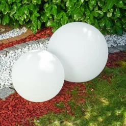 Set de boules lumineuses Arslev Blanc, 2 lumières