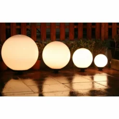 Set de boules lumineuses 20, 30, 40 et 50 cm Blanc, 4 lumières