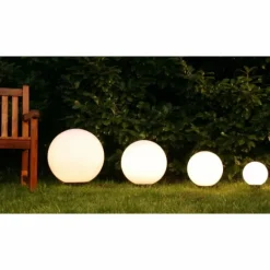 Set de boules lumineuses 20, 30, 40 et 50 cm Blanc, 4 lumières