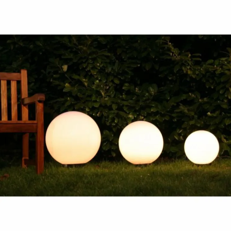 Set de boules lumineuses 30, 40 et 50 cm Blanc, 3 lumières