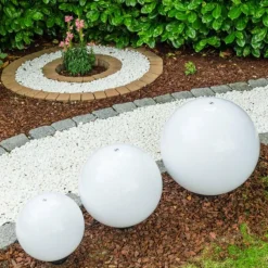 Set de boules lumineuses Miau Blanc, 3 lumières