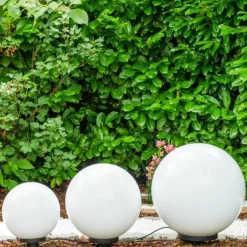 Set de boules lumineuses Miau Blanc, 3 lumières