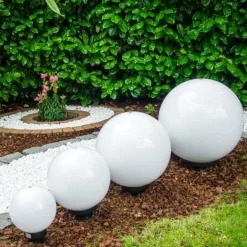 Set de boules lumineuses Miau Blanc, 4 lumières