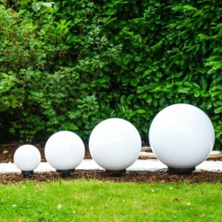 Set de boules lumineuses Miau Blanc, 4 lumières