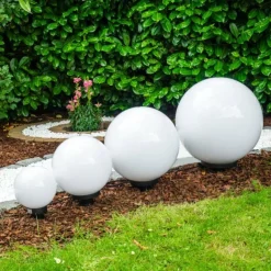 Set de boules lumineuses Miau Blanc, 4 lumières