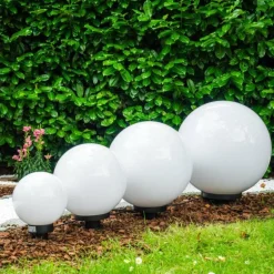 Set de boules lumineuses Miau Blanc, 4 lumières