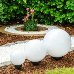 Set de boules lumineuses Miau Blanc, 3 lumières