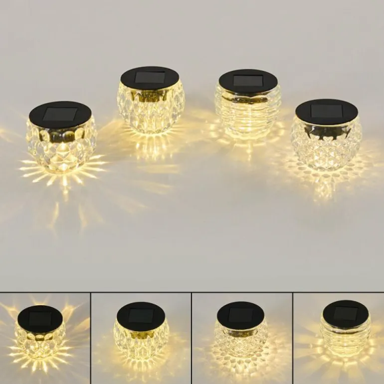 Set de lampes solaires Benson LED Noir, 1 lumière