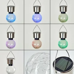 Set de lampes solaires Falco LED Argenté, 1 lumière