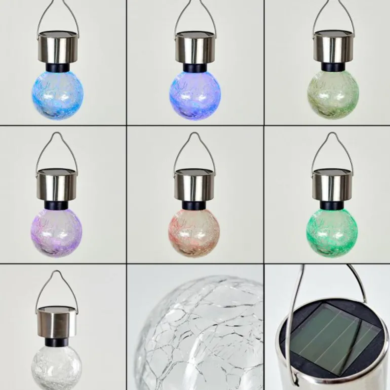 Set de lampes solaires Falco LED Argenté, 1 lumière