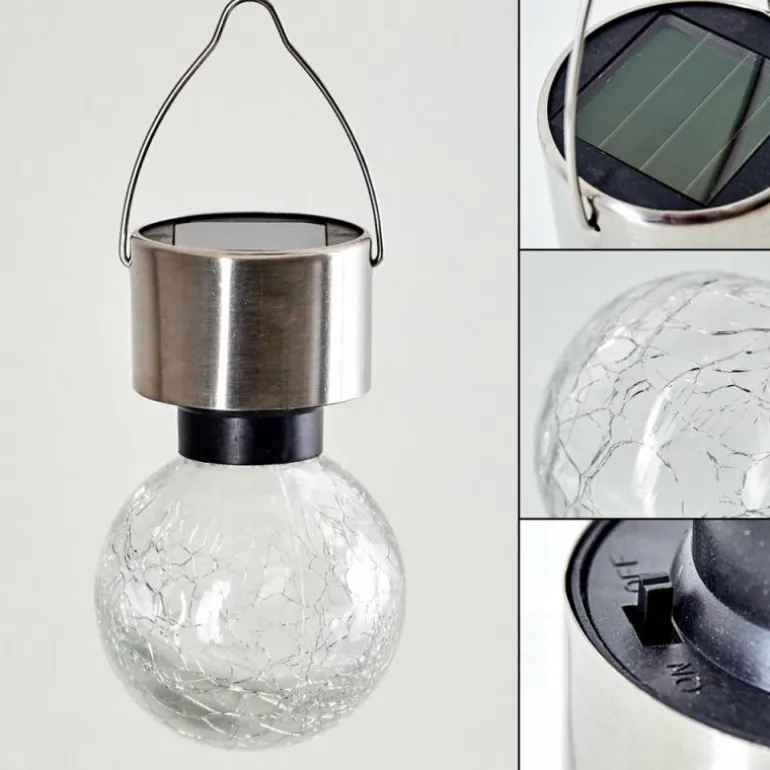 Set de lampes solaires Falco LED Argenté, 1 lumière