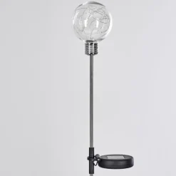 Set de lampes solaires Hilda LED Chrome, 20 lumières