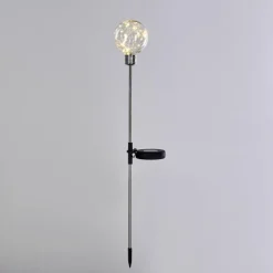 Set de lampes solaires Hilda LED Chrome, 20 lumières
