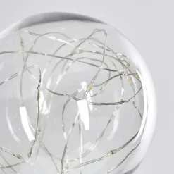 Set de lampes solaires Hilda LED Chrome, 20 lumières