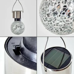 Set de lampes solaires Ledoux Acier inoxydable, 1 lumière