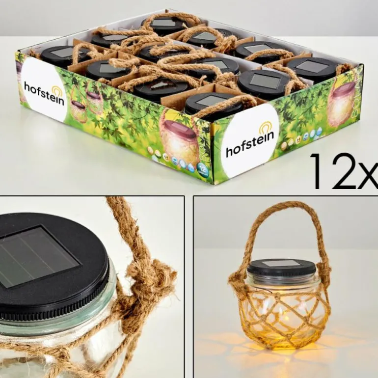 Set de lampes solaires Maastricht LED Noir, 1 lumière