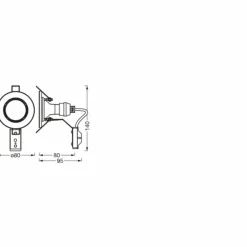 Set Spot encastrable au plafond Luminaires Ledvance LED Nickel mat, 5 lumières