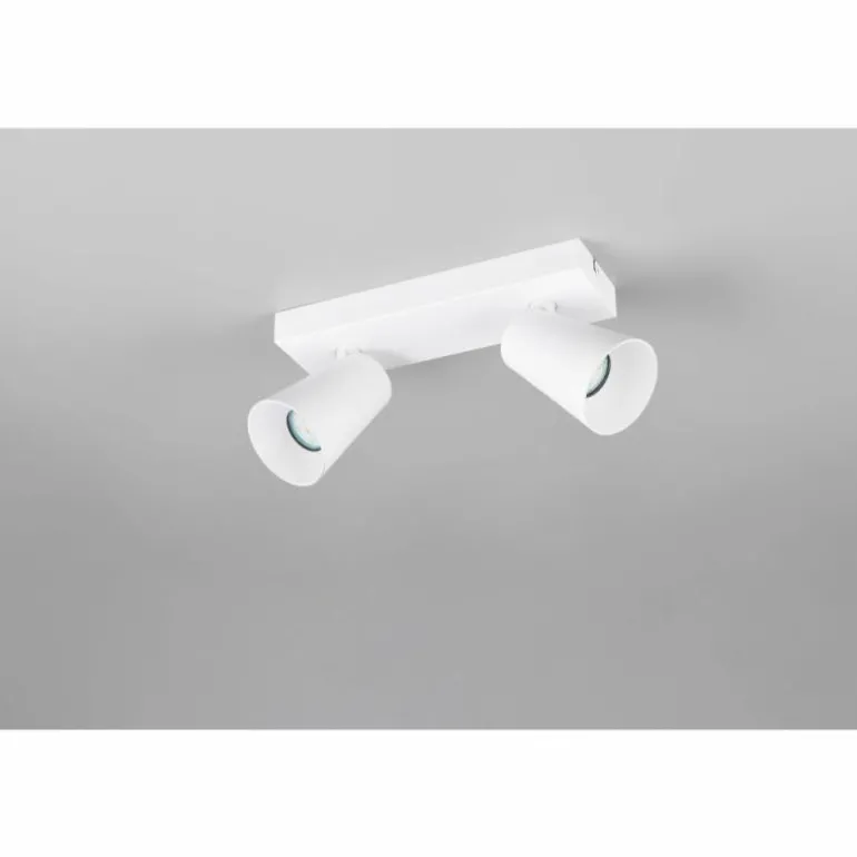 Sharp Spot de plafond Luminaires Trio Blanc, 2 lumières
